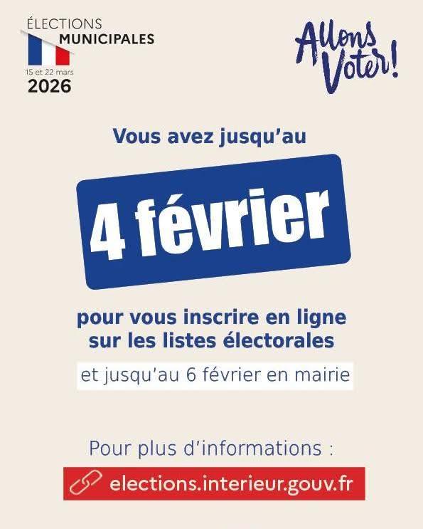 Inscription - Elections municipales 2026