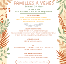 Journée Familles du 29 mars 2025