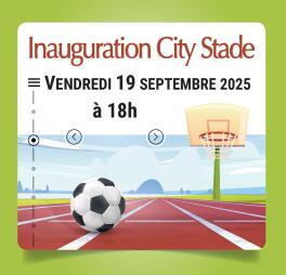 Inauguration city stade