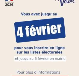 Inscription - Elections municipales 2026