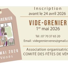 vide grenier 1er mai 2026