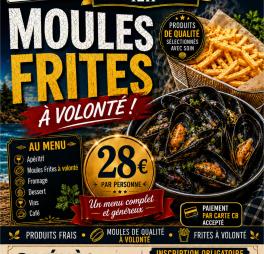 Repas moules frites 2026 Générations Mouvement