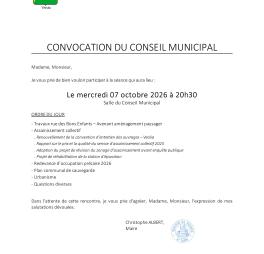 Ordre du jour